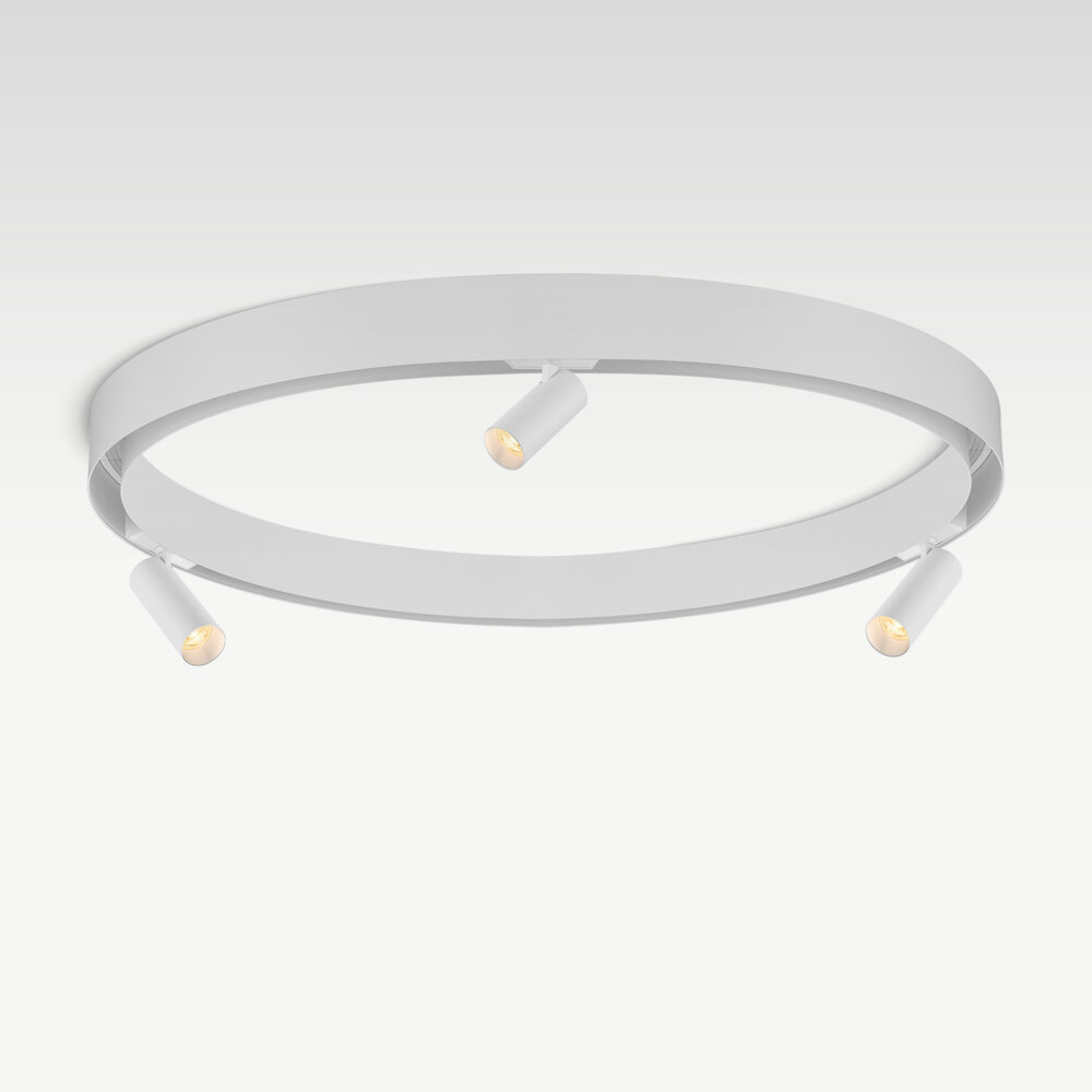 CLIXX CURVE magnetic track light system - CIRCLE surface profile - White