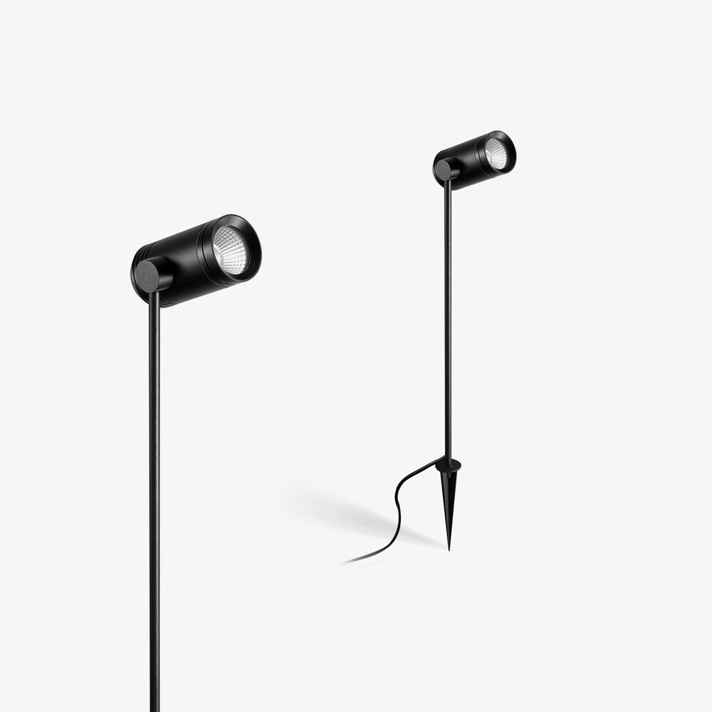 Ronde LED prikspot SPIKE medium Zwart