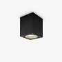 Square LED outdoor ceiling lamp BOXX medium Black