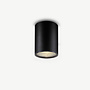 Round LED outdoor ceiling lamp TUUB medium Black