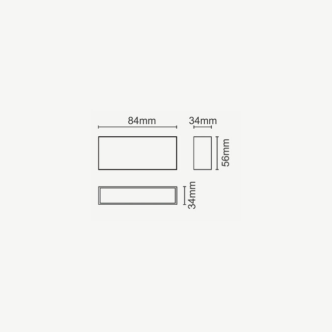 CLIXX magnetisch rail verlichtingssysteem - LINE08 LED module  - zwart