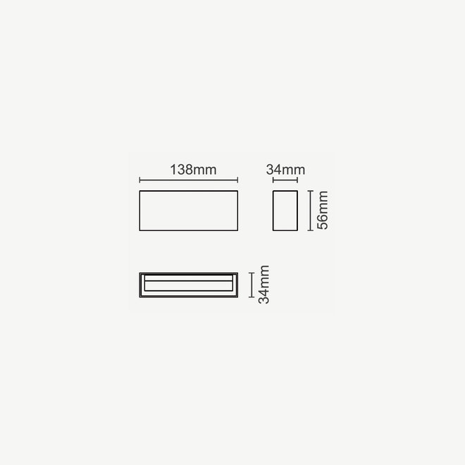 CLIXX magnetisch rail verlichtingssysteem - WASH13 LED module  - zwart