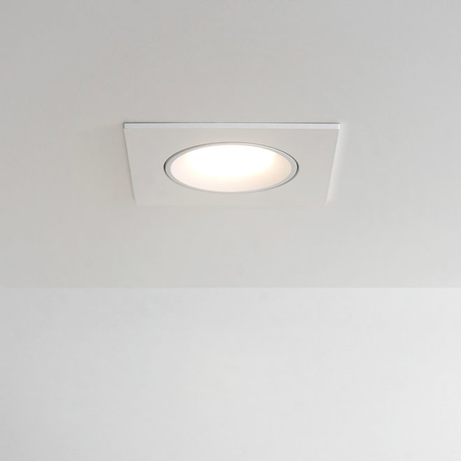 Inbouw LED plafondspot FLEXX kantelbaar vierkant - wit