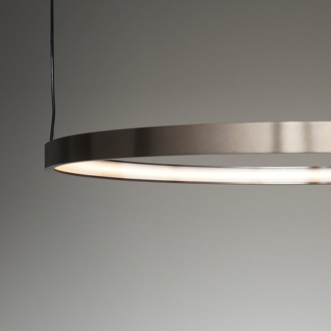 LED ring pendant lamp HALO ∅790 mm - bronze