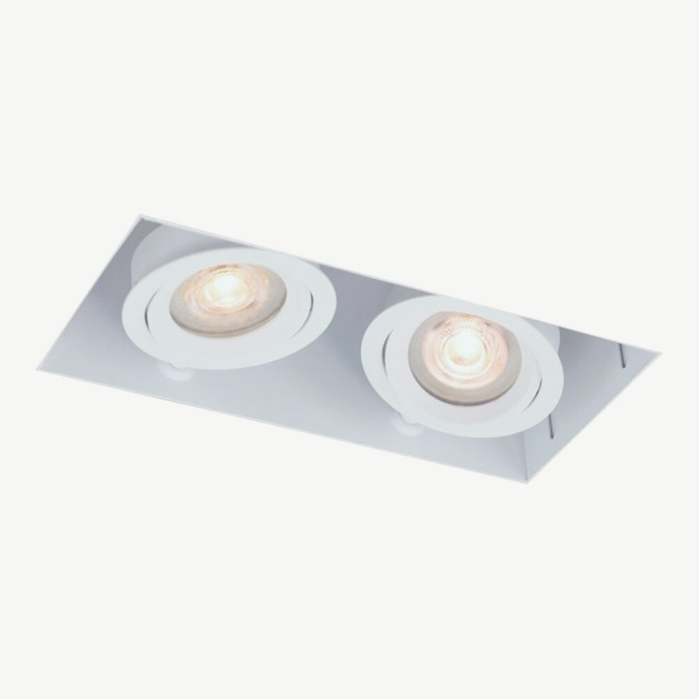 Trimless recessed spot BLEND GU10 White double