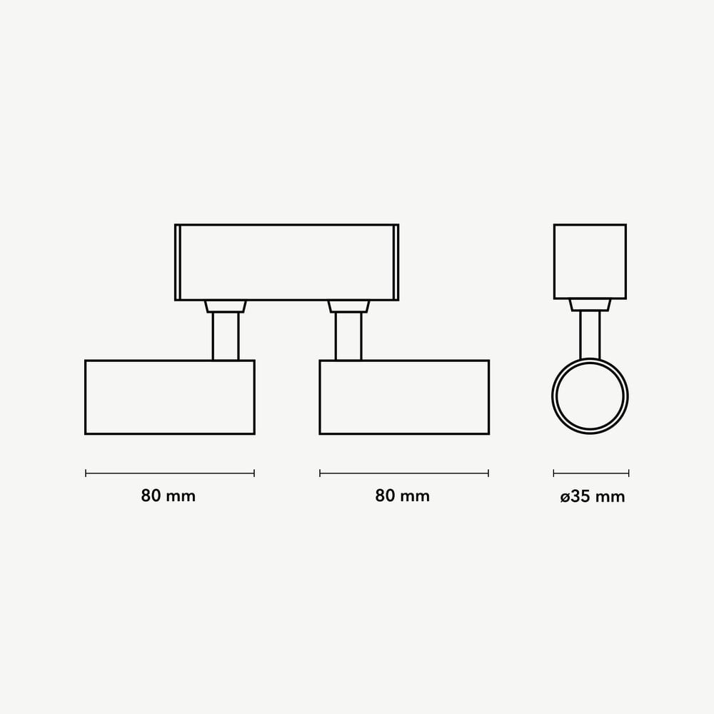 CLIXX magnetisch rail verlichtingssysteem - SPOT35D LED module - Goud