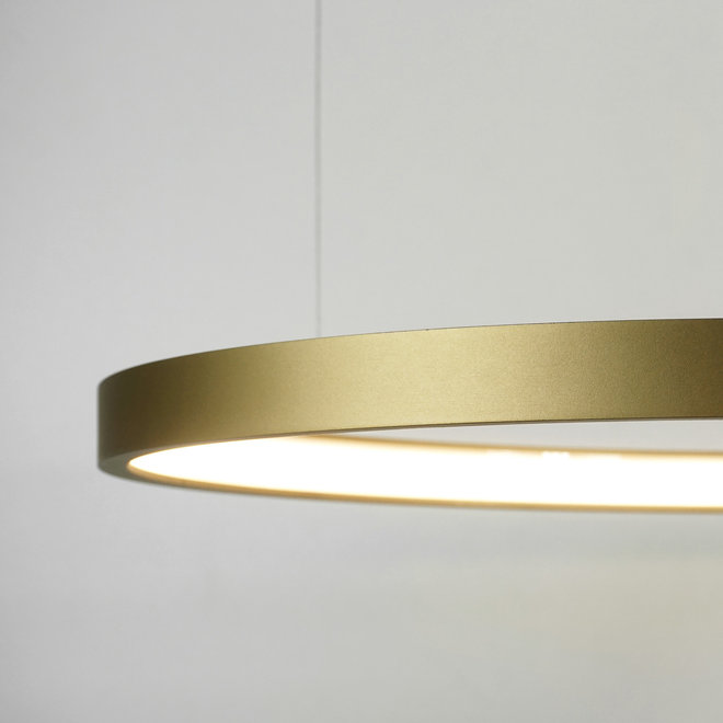 LED ring pendant lamp HALO ∅520 mm - gold