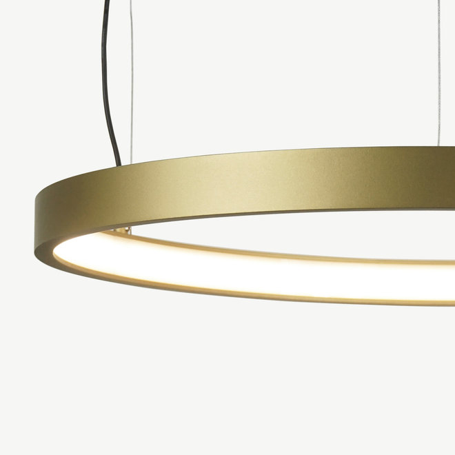 LED ring pendant lamp HALO ∅920 mm - gold