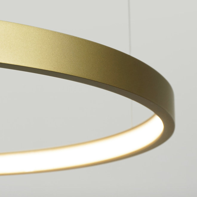 LED ring pendant lamp HALO ∅1200 mm - gold