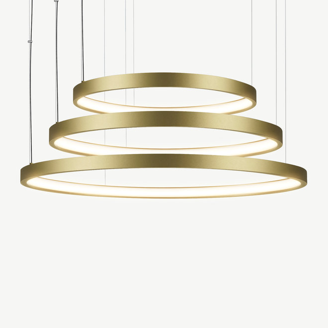 LED 3-ring pendant lamp HALO ∅920 mm - gold
