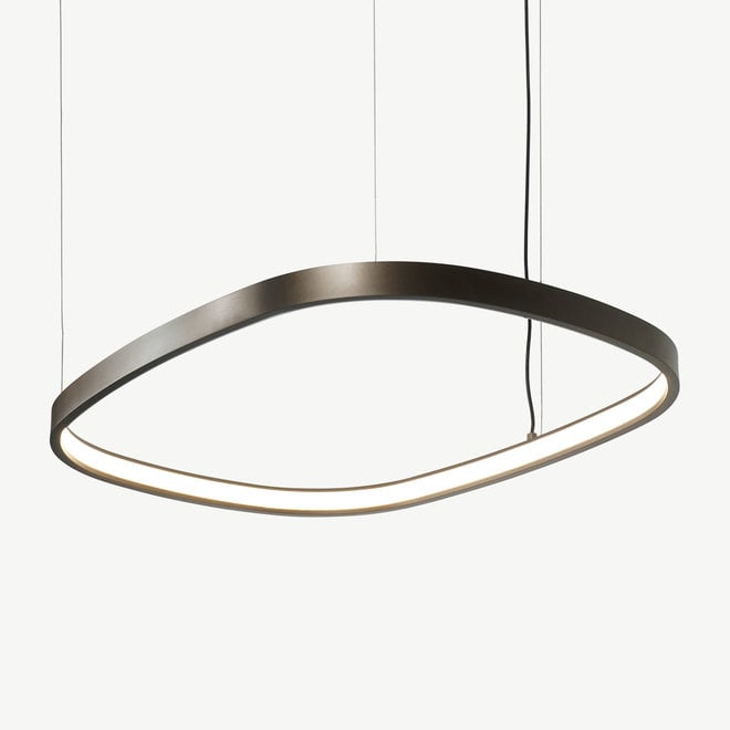 LED ring hanglamp HALO SQUARE 900 mm - brons