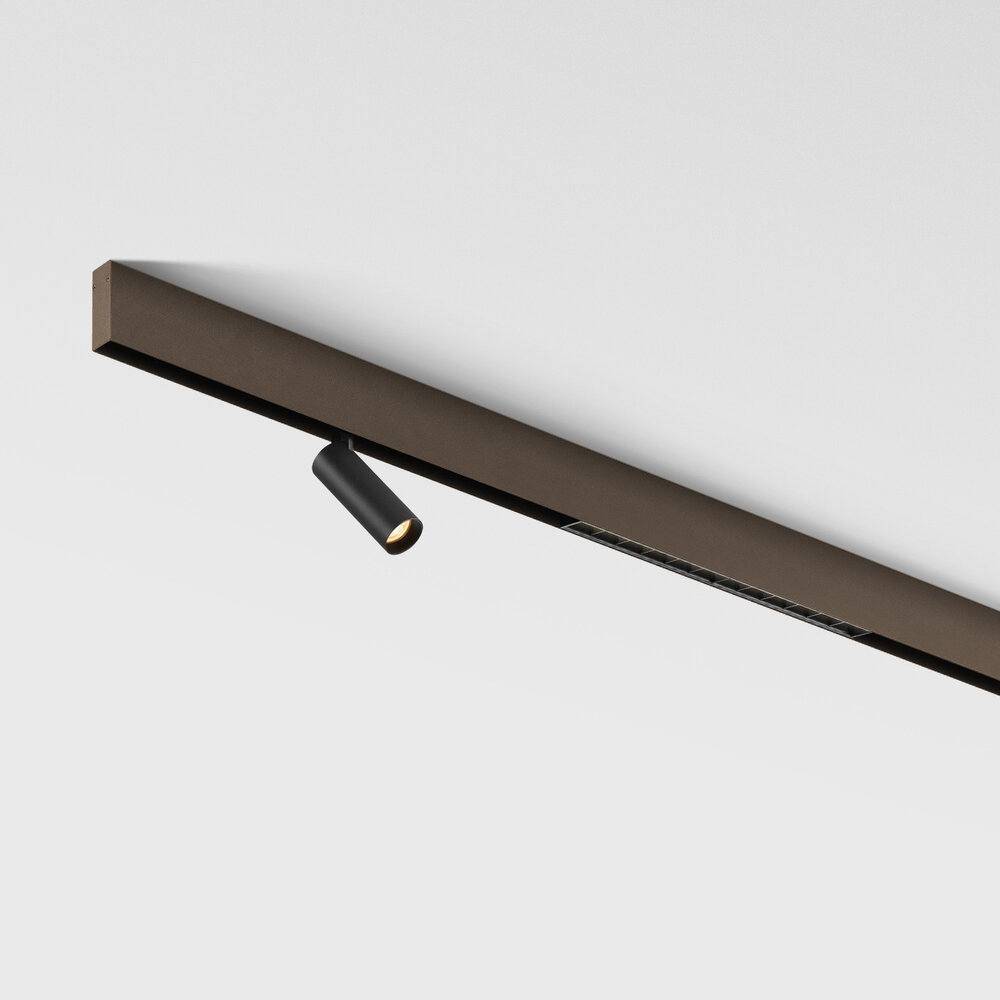 CLIXX SLIM magnetisch rail verlichtingssysteem - opbouw profiel - Geborsteld Brons