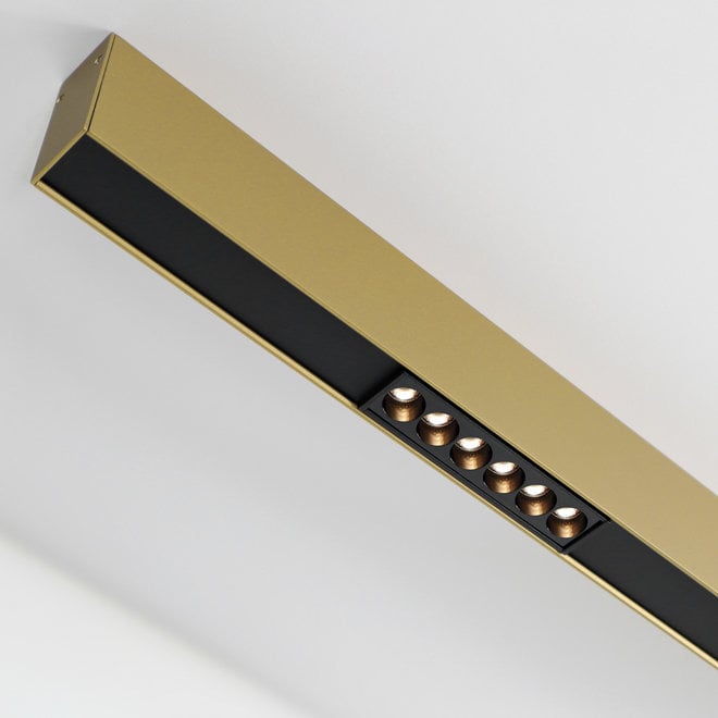 CLIXX SLIM magnetic track light system - surface profile - gold