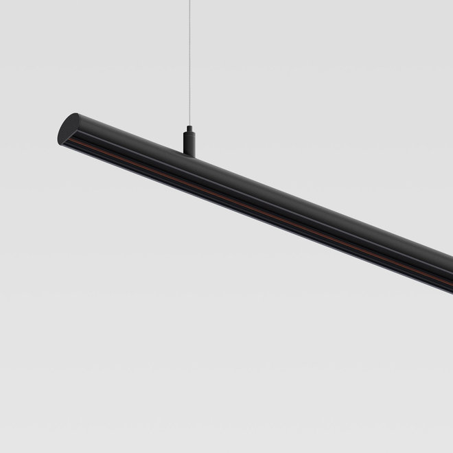CLIXX MICRO magnetisch rail verlichtingssysteem - 2 meter pendel profiel - zwart