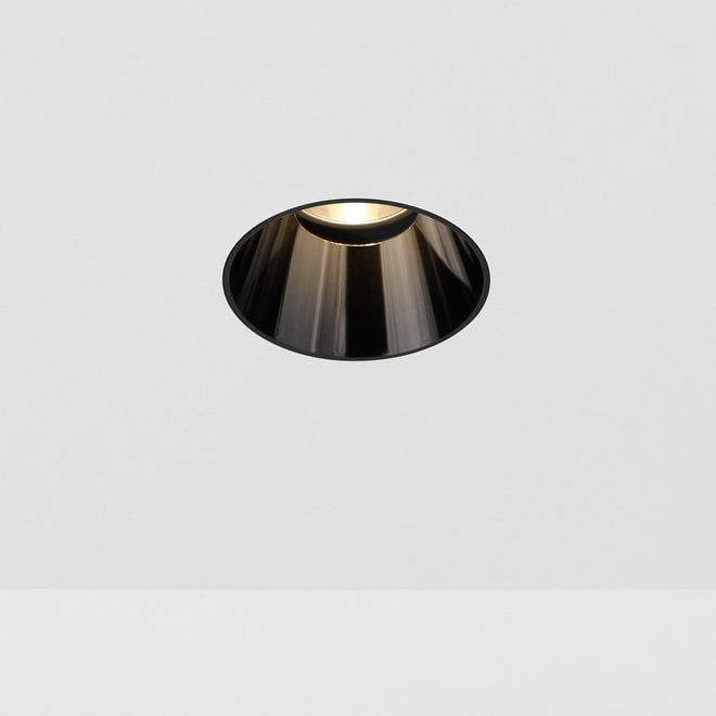 CONE - Deep anti-glare trimless recessed LED spot - black  chrome