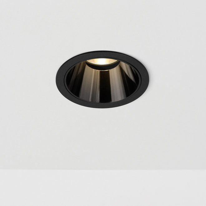 CONE – Verdiepte anti-verblinding inbouw LED spot - black  chrome