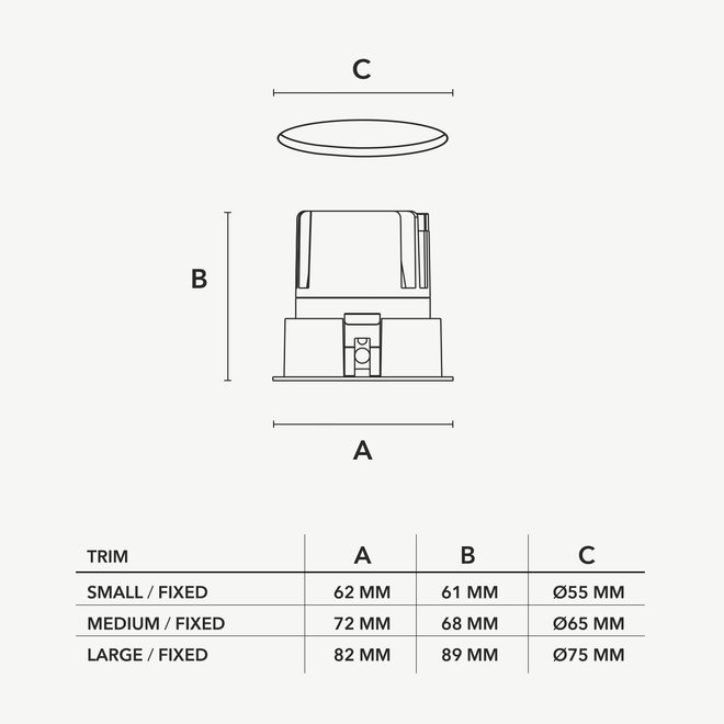 CONE – Verdiepte anti-verblinding inbouw LED spot - wit