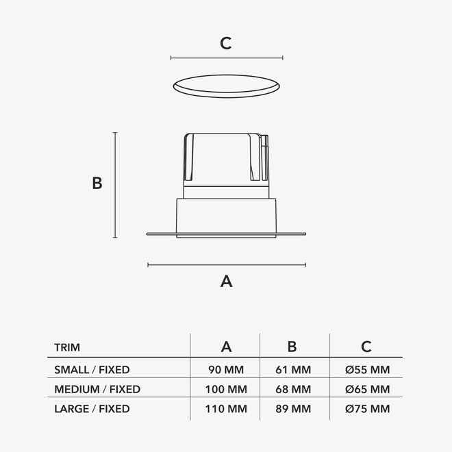 CONE – Verdiepte anti-verblinding trimless inbouw LED spot - brons