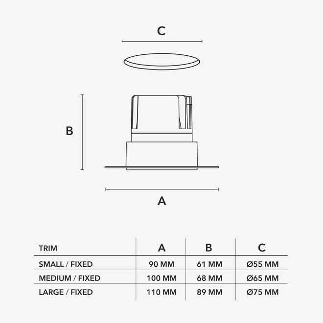 CONE – Verdiepte anti-verblinding trimless inbouw LED spot - zwart