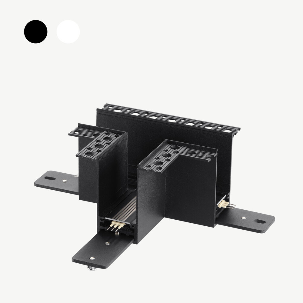 CLIXX SLIM magnetic track lighting system - recessed T corner connection