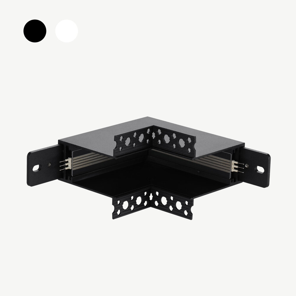 CLIXX SLIM magnetic track lighting system - recessed inner corner connection