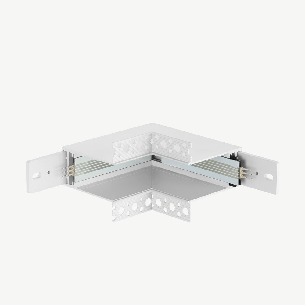 CLIXX SLIM magnetic track lighting system - recessed inner corner connection