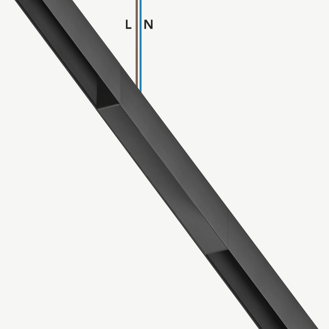 CLIXX SLIM magnetisch rail verlichtingssysteem - accessoires opbouw/hangend driverbox 2 kanten aan te sluiten