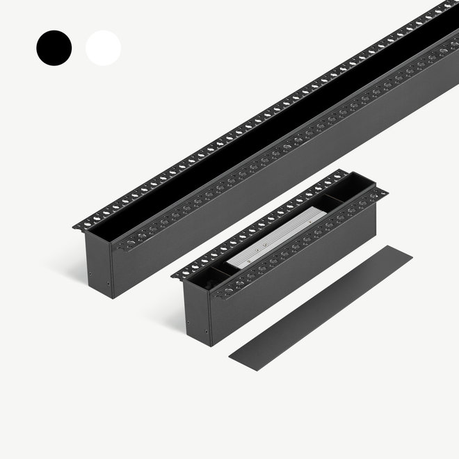 CLIXX SLIM magnetisch rail systeem - inbouw (trimless) starter set 2 meter