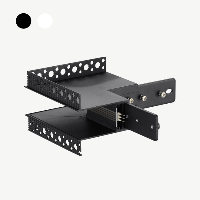 CLIXX Magnetic track system - recessed outer corner connection