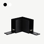 CLIXX magnetic track lighting system - Surface/pendant 90° corner connection