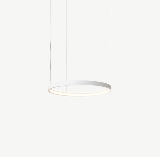 LED ring pendant lamp HALO ∅400 mm - white