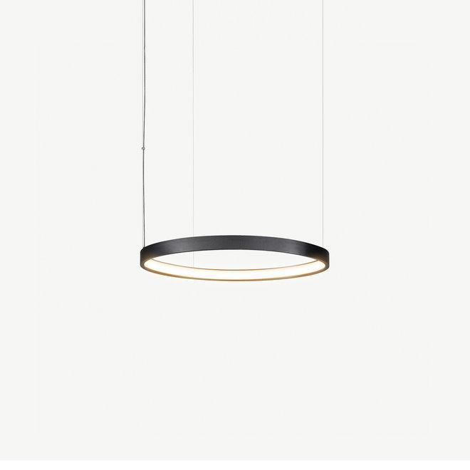 LED ring pendant lamp HALO ∅400 mm - black