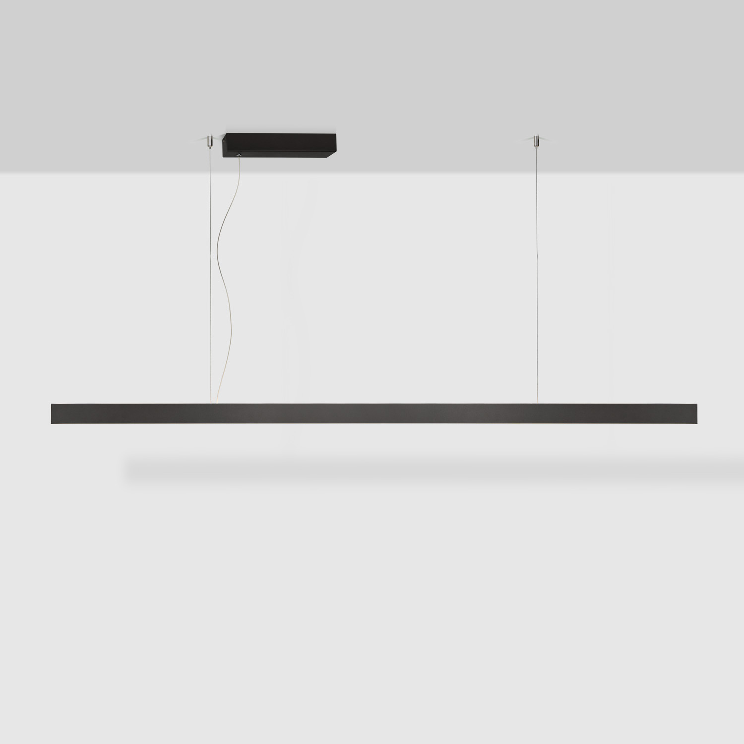 LINE linear LED pendant lamp up-down - Brushed black - Lightinova ...