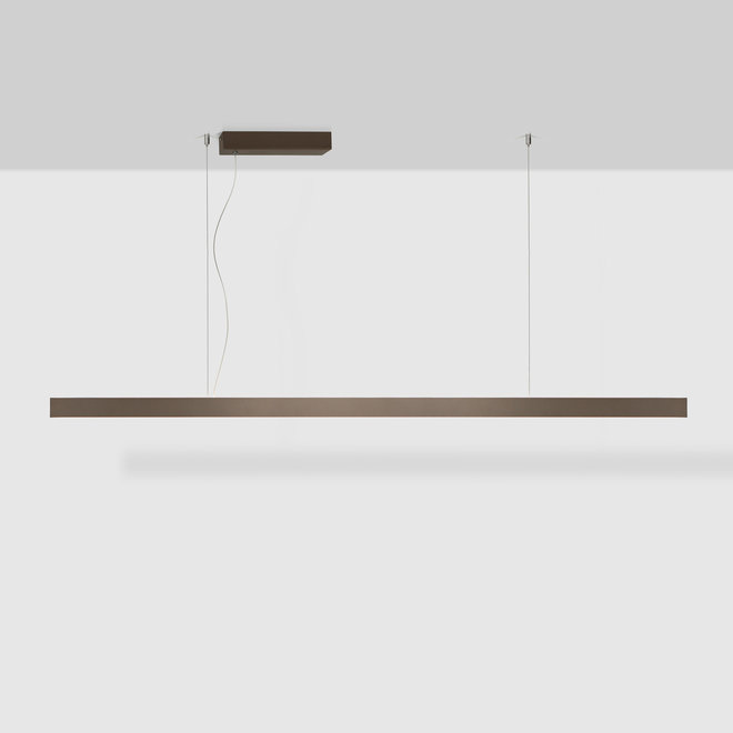 LINE linear LED pendant lamp up-down - bronze