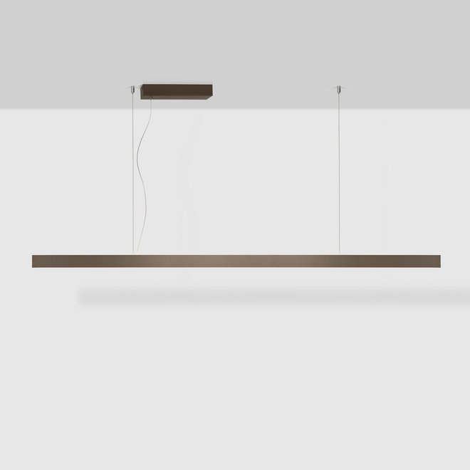LINE linear LED pendant lamp up-down - Brushed Bronze