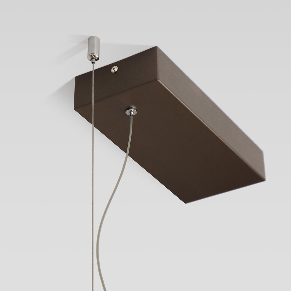 LINE linear LED pendant lamp up-down - Brushed Bronze