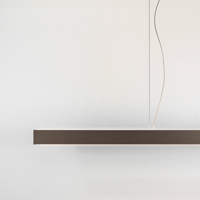 LINE linear LED pendant lamp up-down - bronze