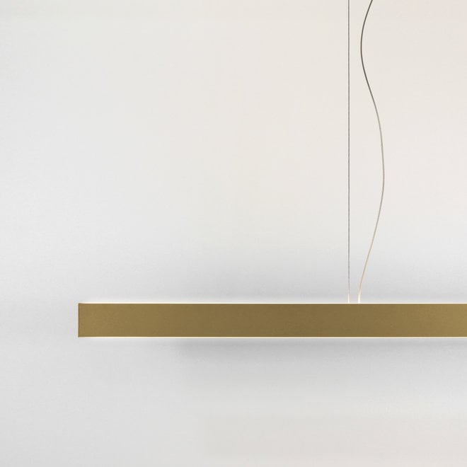 LINE linear LED pendant lamp up-down - gold