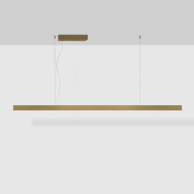 LINE linear LED pendant lamp up-down - gold