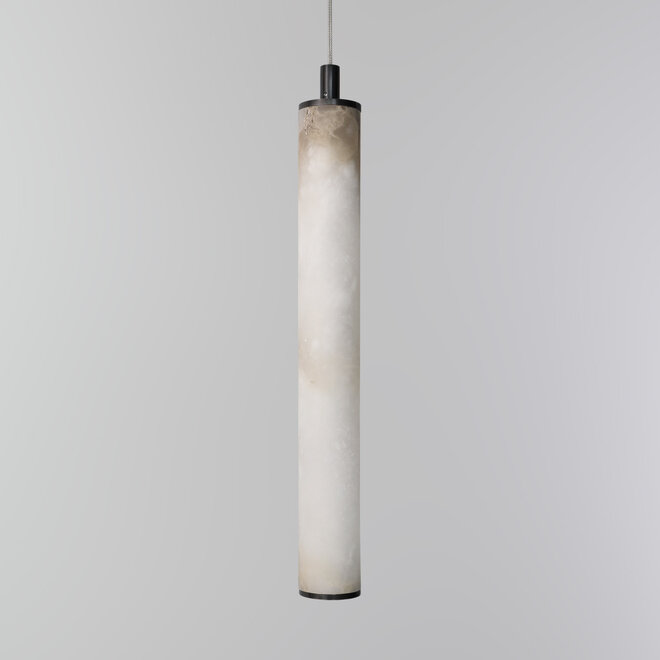 TUBE 400 LED hanglamp – Albast natuursteen