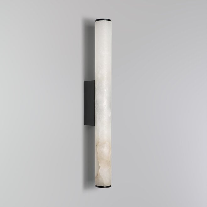 TUBE 400 LED wall lamp – Alabaster natural stone