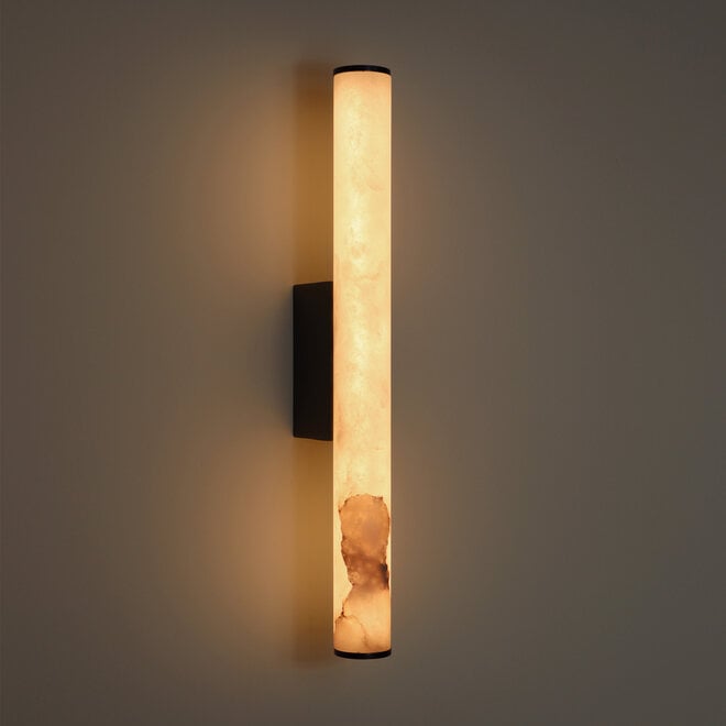 TUBE 400 LED wall lamp – Alabaster natural stone