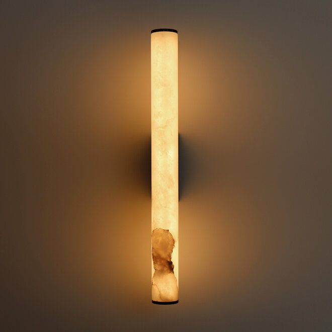 TUBE 400 LED wall lamp – Alabaster natural stone