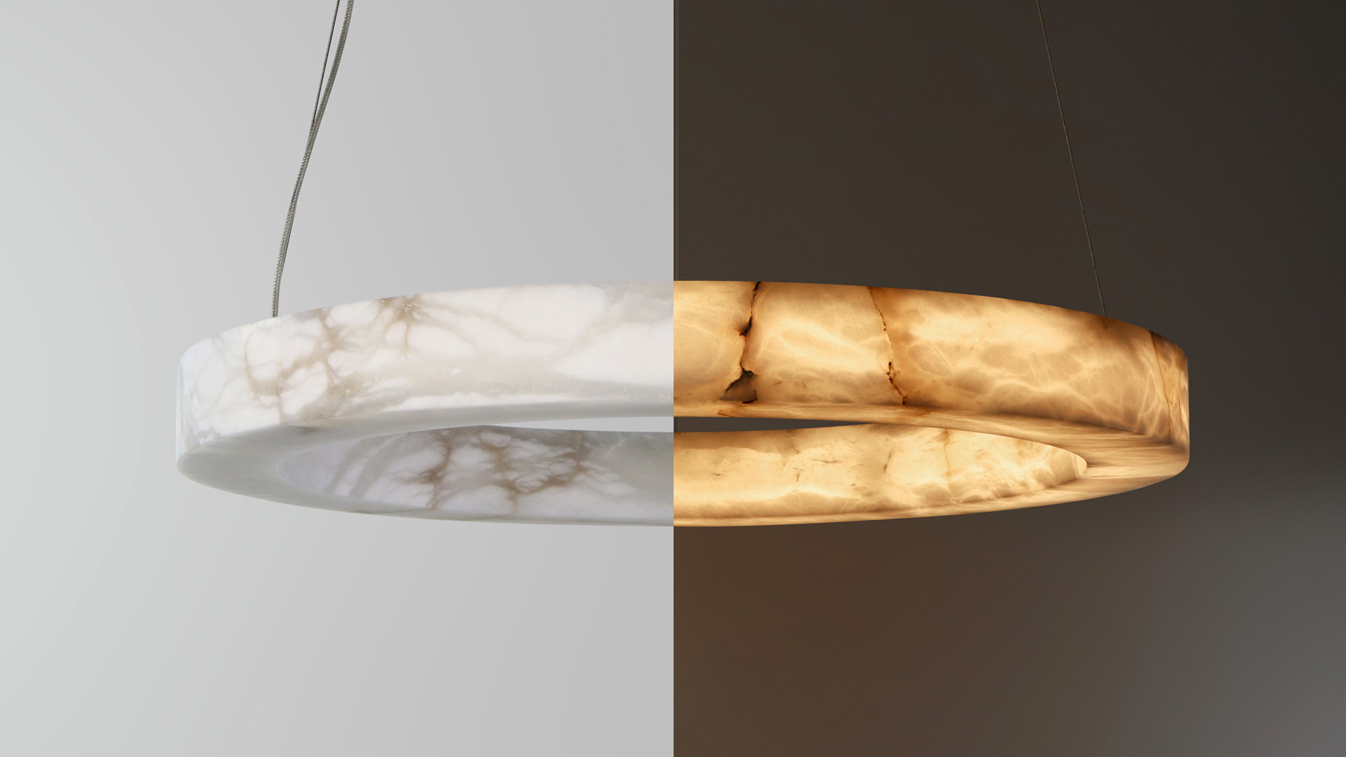 Alabaster shop ceiling light