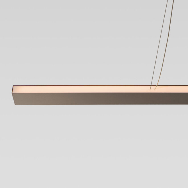 LINE linear LED pendant lamp up-down - bronze