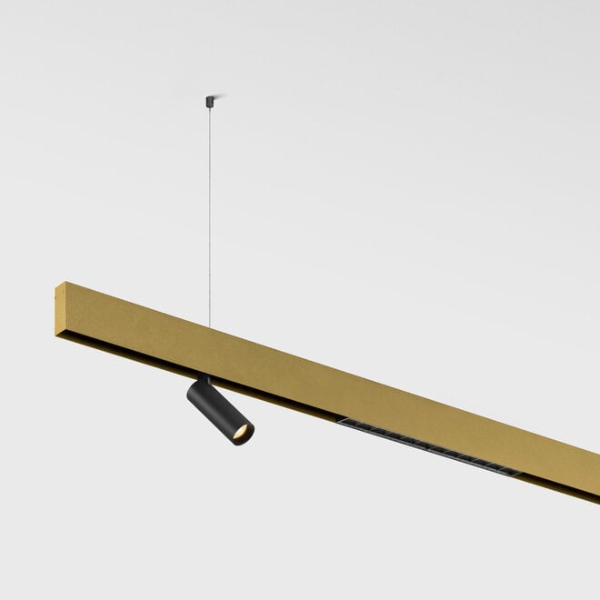 CLIXX SLIM magnetisch rail verlichtingssysteem - pendel profiel - goud