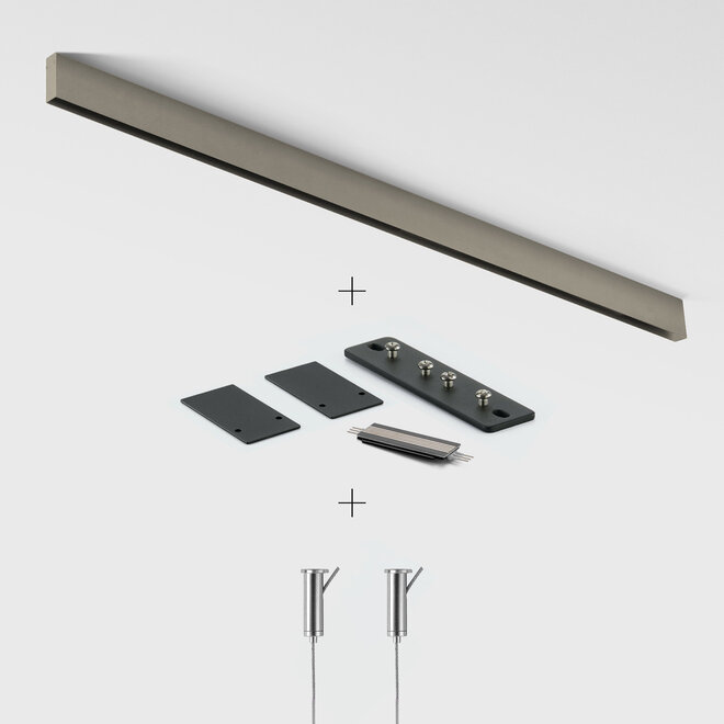 CLIXX SLIM magnetic track light system - pendant profile - Champagne