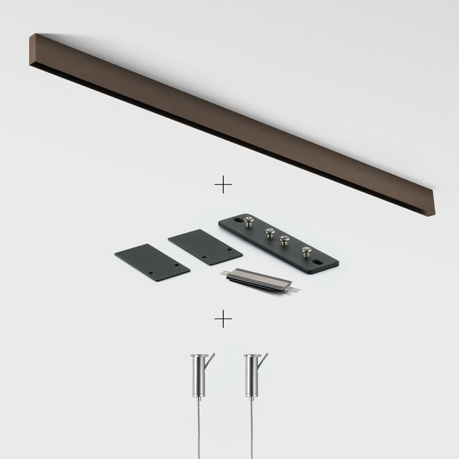 CLIXX SLIM magnetic track light system - pendant profile - bronze