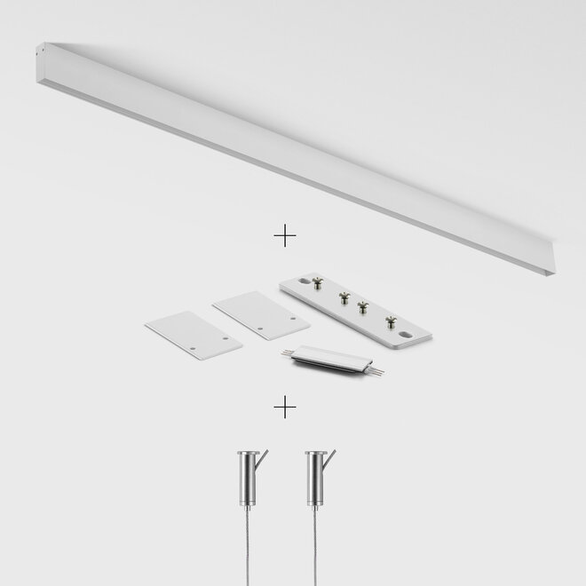 CLIXX SLIM magnetic track light system - pendant profile - white