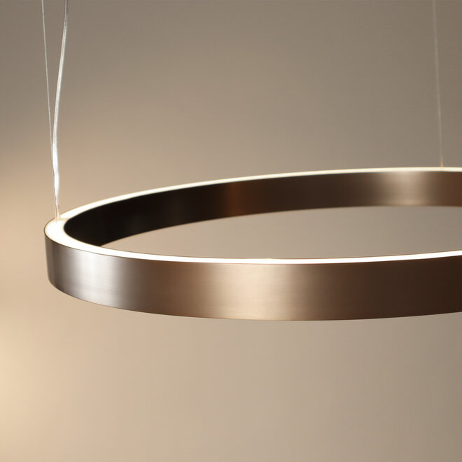 HALO Up-Down Slim LED ring hanglamp - Geborsteld brons